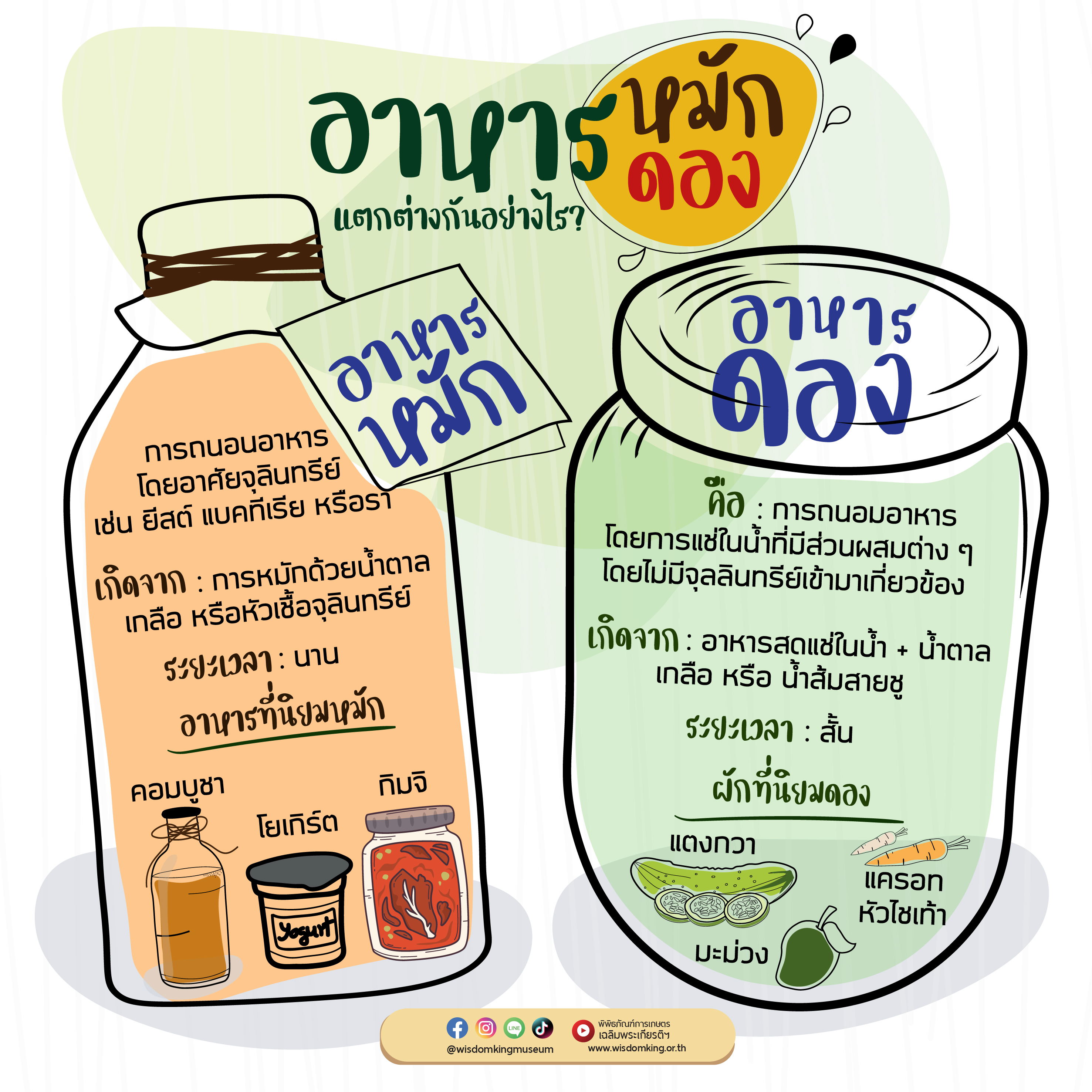ของหมัก ของดอง ต่างกันยังไง