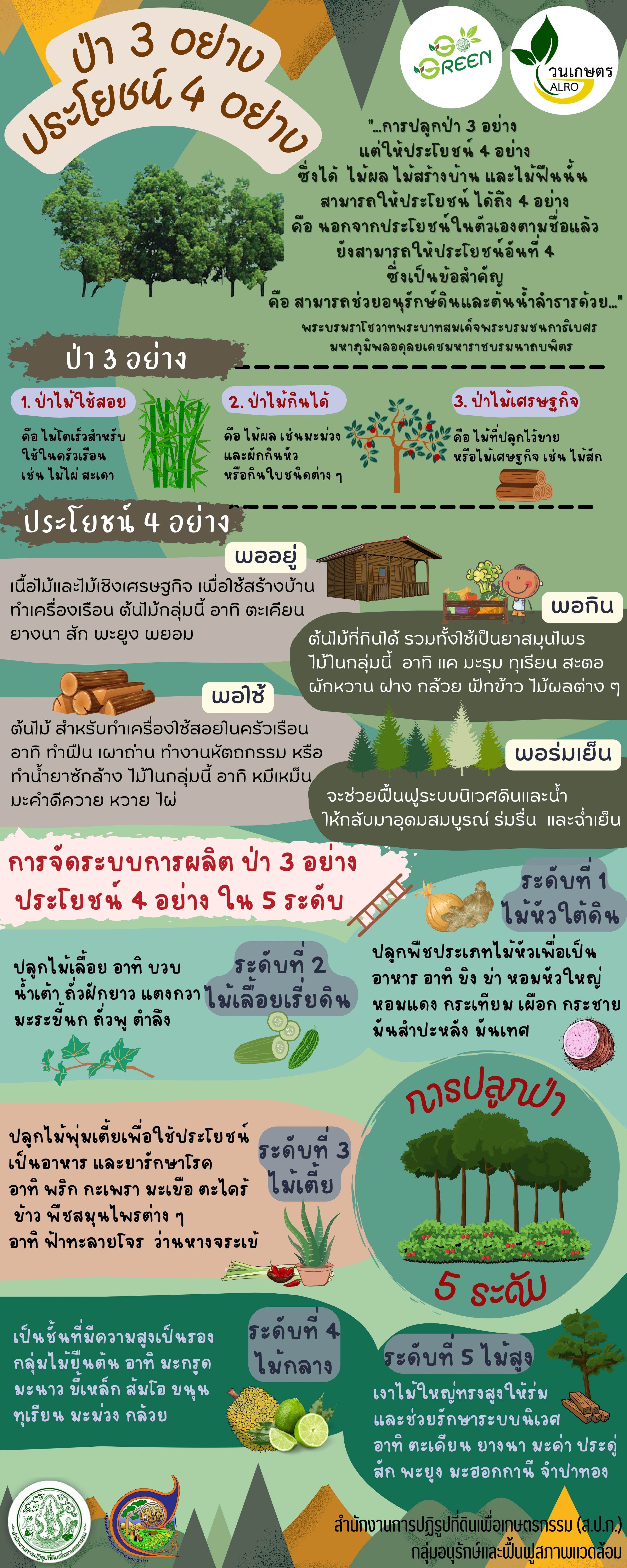 ป่า 3 อย่าง ประโยชน์ 4 อย่าง