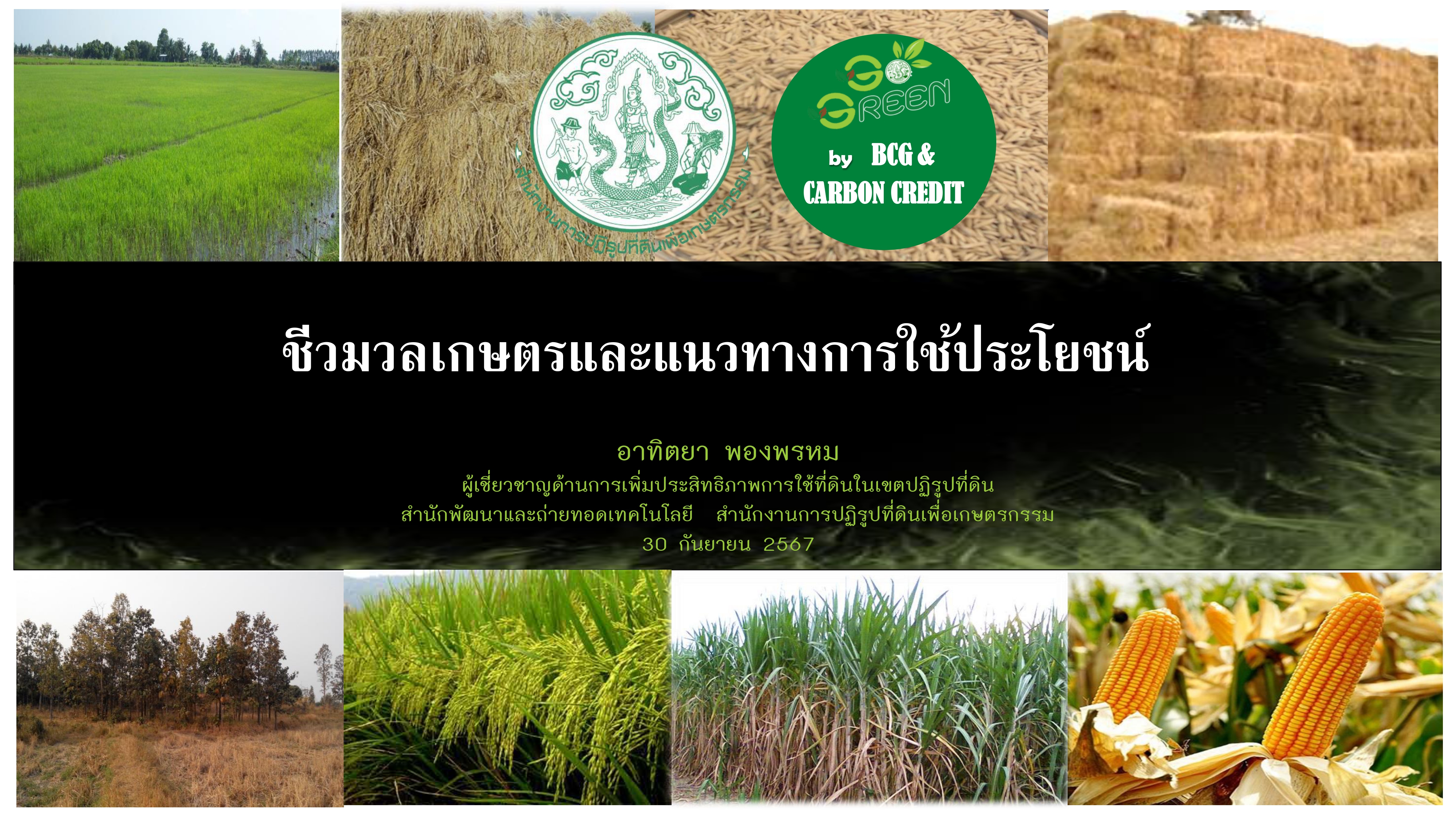 ชีวมวลเกษตรและแนวทางการใช้ประโยชน์