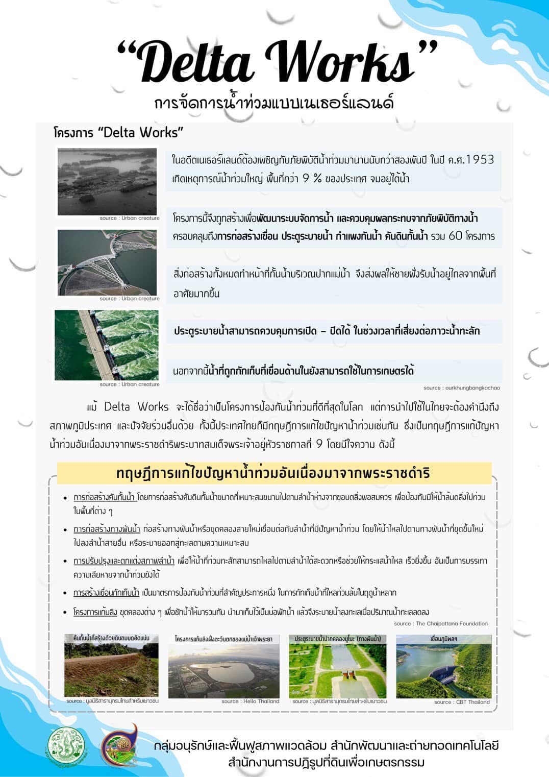 Delta Work การจัดการน้ำท่วมแบบเนเธอร์แลนด์