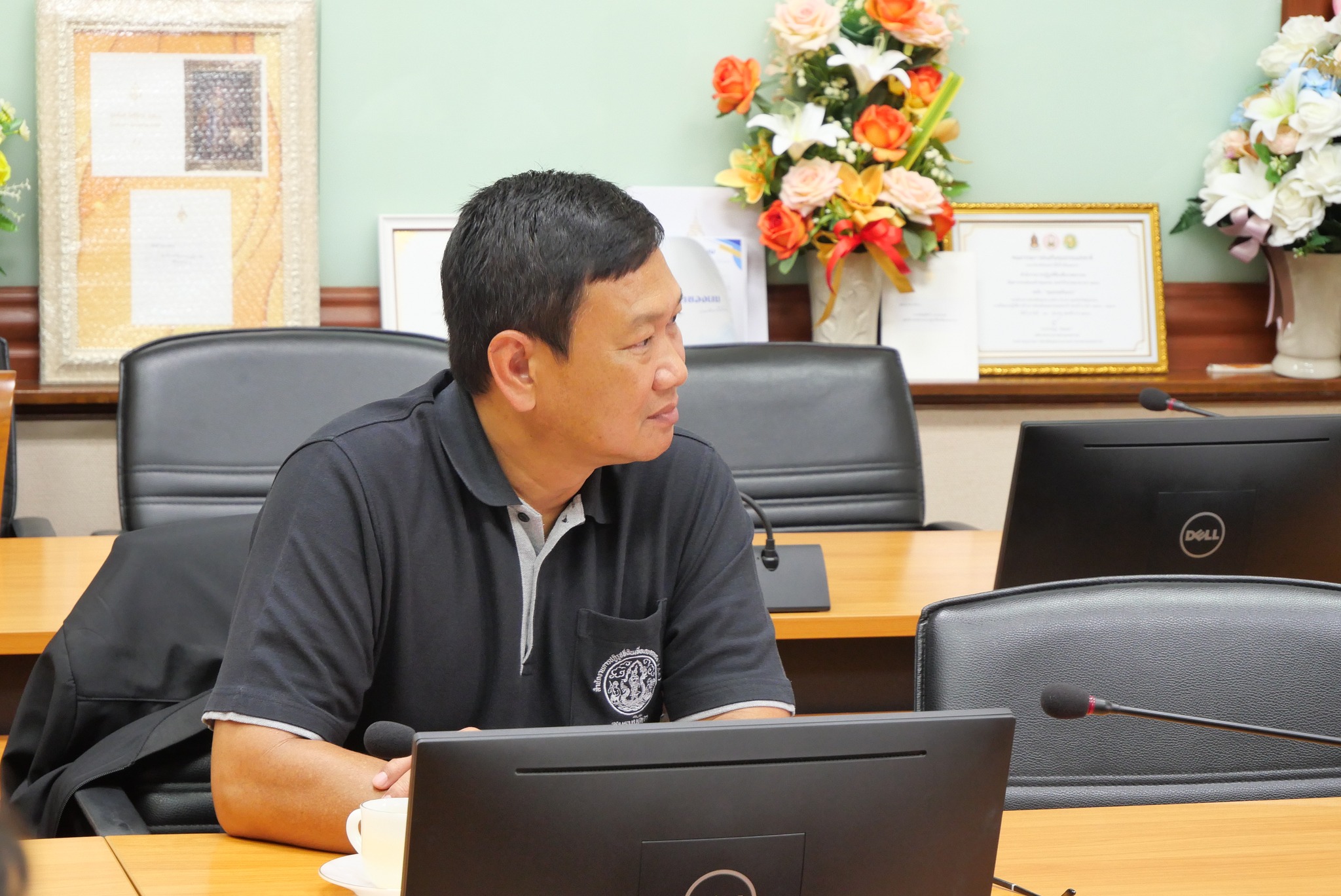 title - สพท. ร่วมประชุมหารือพัฒนาพื้นที่ด้วยระบบกระจายน้ำ และโซล่าเซลล์