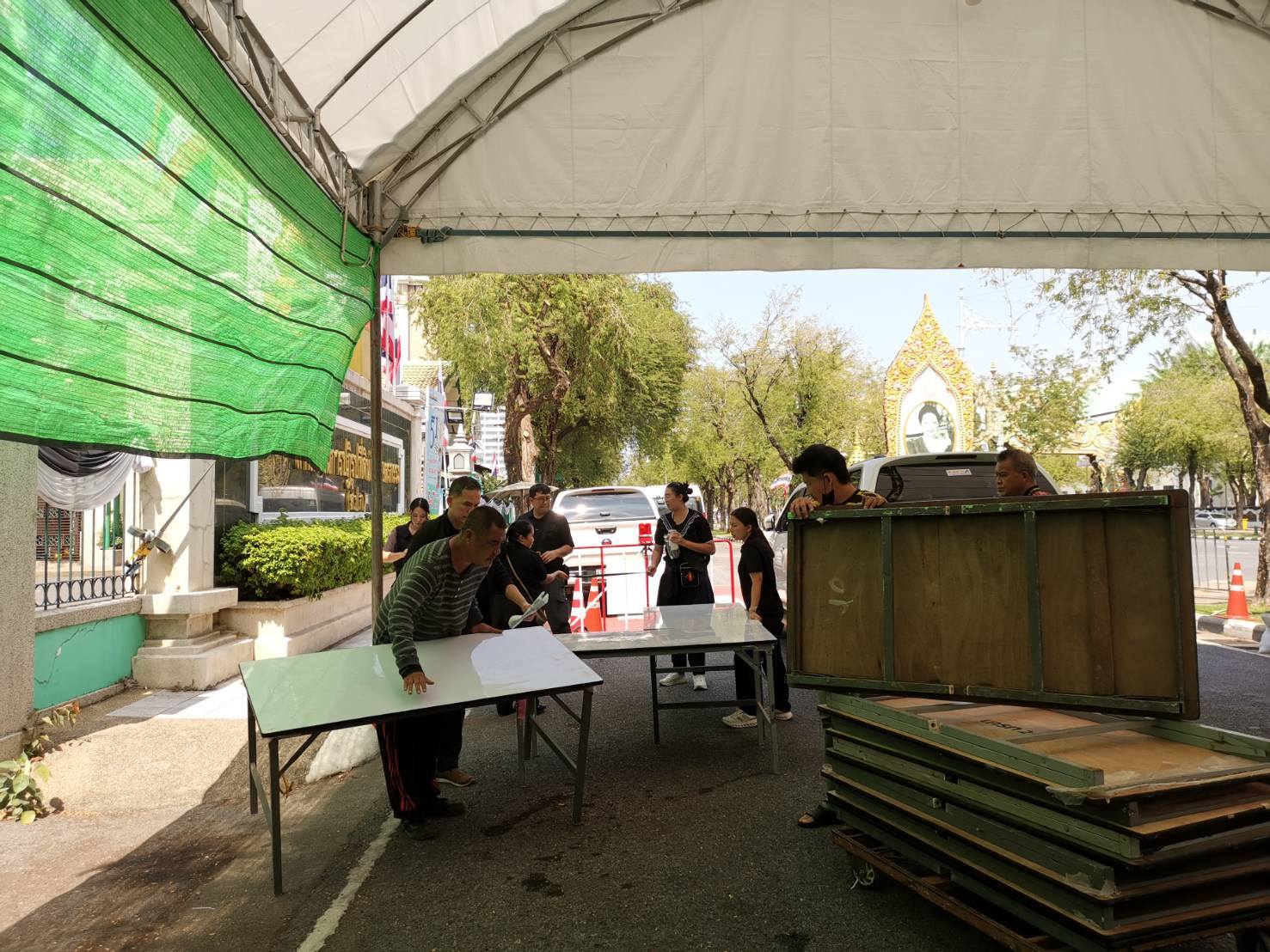 title - กพธ. เตรียมสถานที่งานวันสถาปนา ส.ป.ก. ครบรอบ 51 ปี