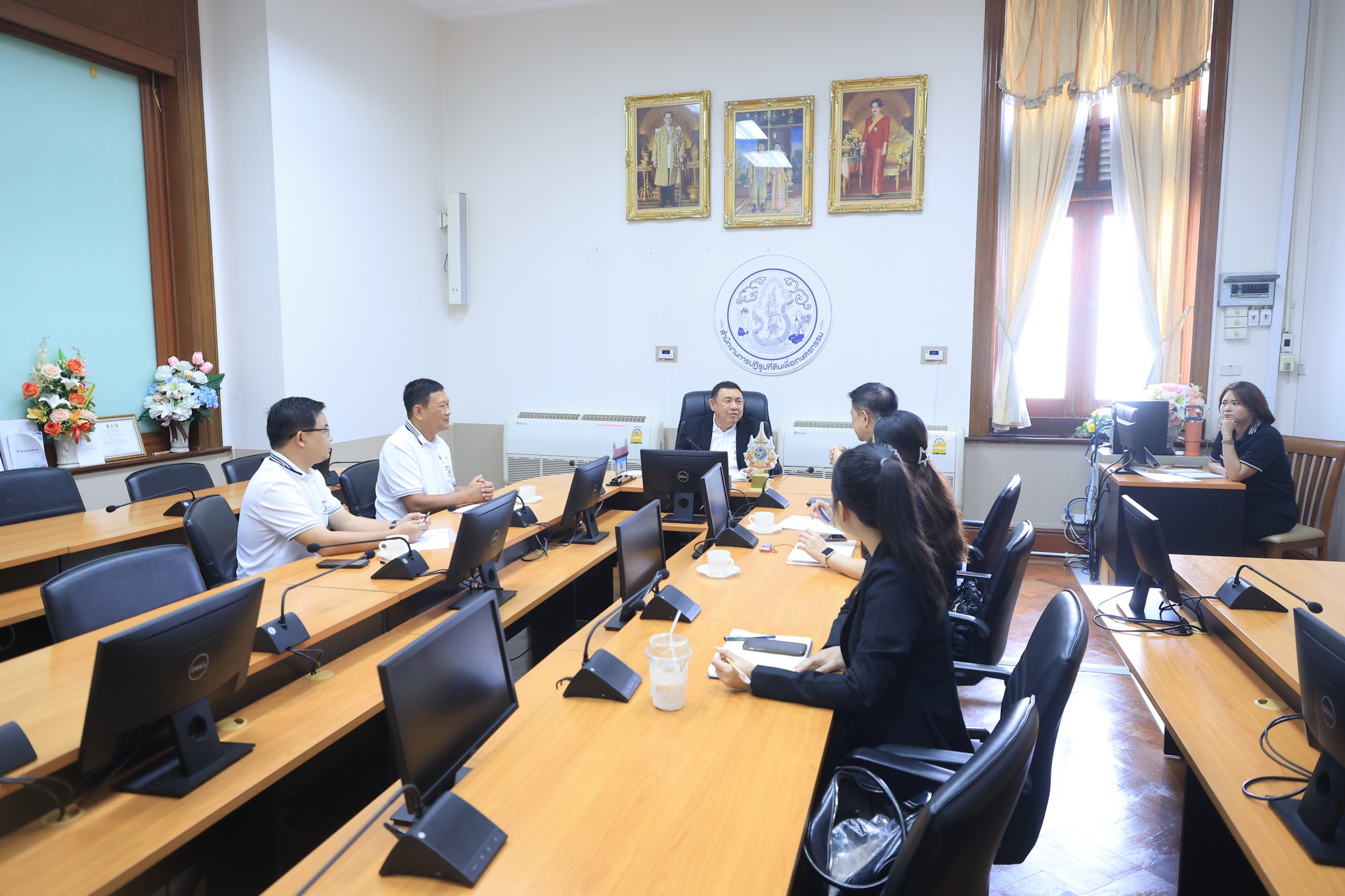 title - สพท. ร่วมประชุมหารือร่วมกับสถาบันมาตรวิทยาแห่งชาติ ด้านความร่วมมือการส่งเสริมและพัฒนาเทคโนโลยีและนวัตกรรมการเกษตรในเขตปฏิรูปที่ดิน