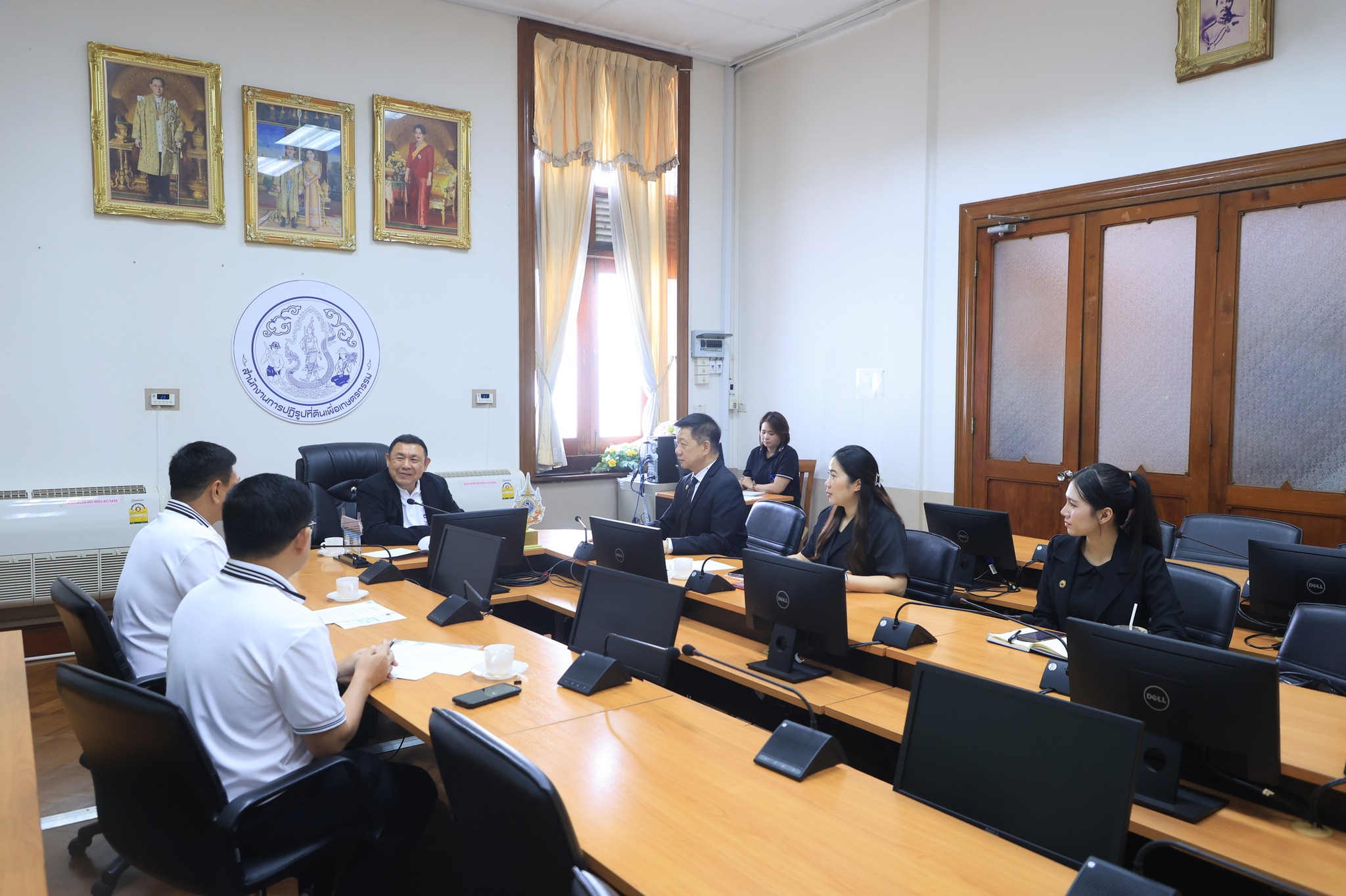 title - สพท. ร่วมประชุมหารือร่วมกับสถาบันมาตรวิทยาแห่งชาติ ด้านความร่วมมือการส่งเสริมและพัฒนาเทคโนโลยีและนวัตกรรมการเกษตรในเขตปฏิรูปที่ดิน