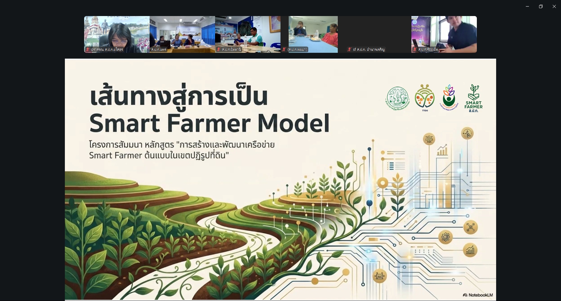 title - ส.ป.ก. สร้างและพัฒนาเครือข่าย Smart Farmer ต้นแบบออนไลน์ เสริมฐานดินน้ำ ต่อยอด AI และการตลาด
