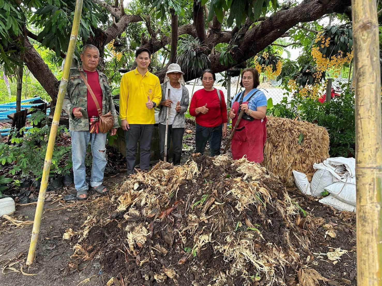 title - ลงพื้นที่ติดตามการดำเนินงานศูนย์รณรงค์หยุดการเผา ส่งเสริมการใช้ประโยชน์จากวัสดุเหลือใช้ทางการเกษตร ต.นครเจดีย์ อ.ป่าซาง จ.ลำพูน