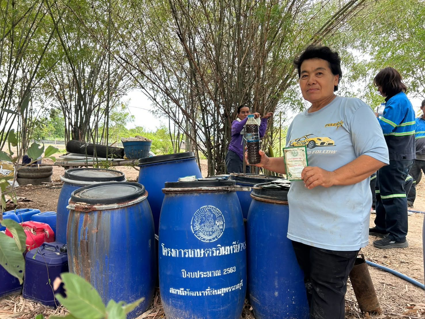 title - กอฟ. ติดตามศูนย์รณรงค์หยุดการเผาในเขตปฏิรูปที่ดิน นางกันยา คำแผง ต.แจงงาม อ.หนองหญ้าไซ จ.สุพรรณบุรี