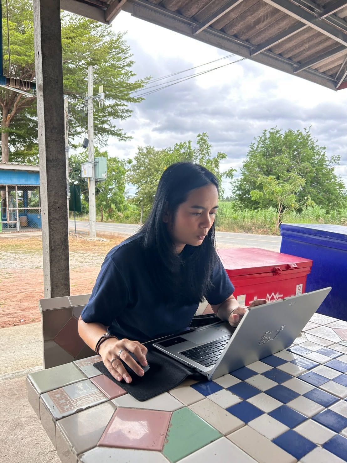 title - กอฟ. ติดตามการดำเนินงานศูนย์รณรงค์หยุดการเผาในเขตปฏิรูปที่ดิน ต.หนองฝ้าย อ.เลาขวัญ จ.กาญจนบุรี