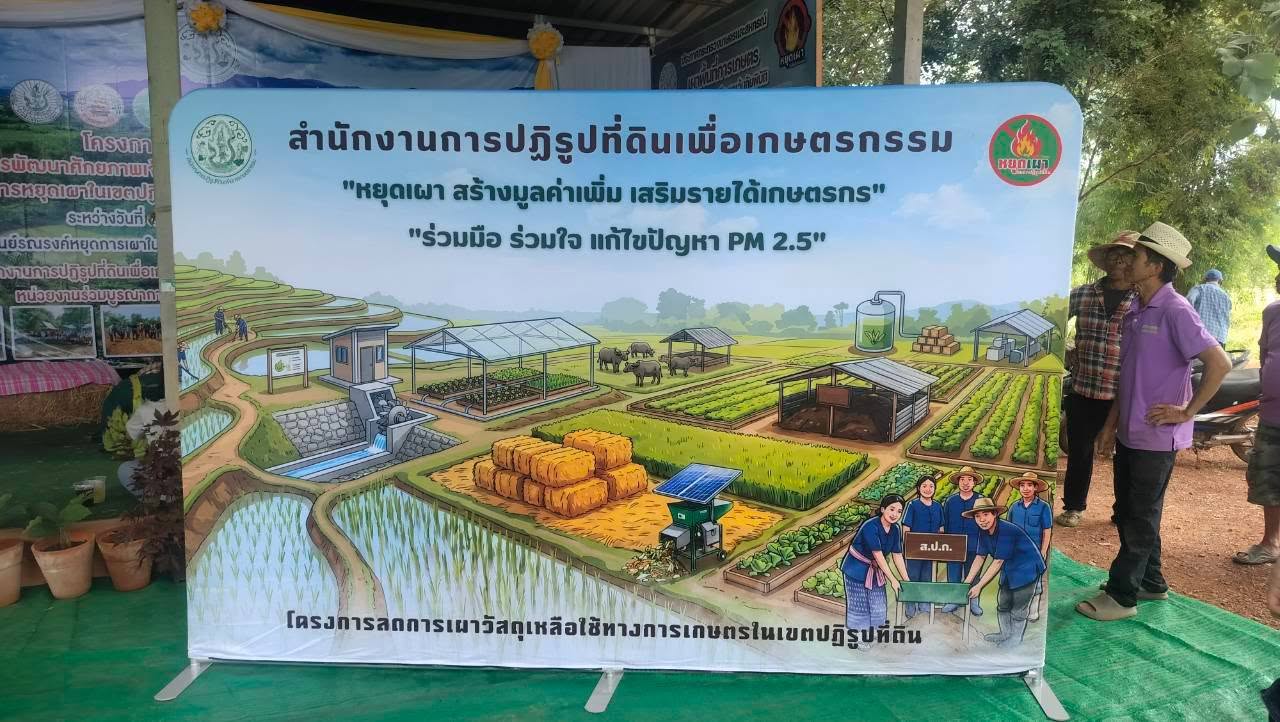 title - กอฟ. ติดตาม ศูนย์รณรงค์การลดเผาในเขตปฏิรูปที่ดิน 
