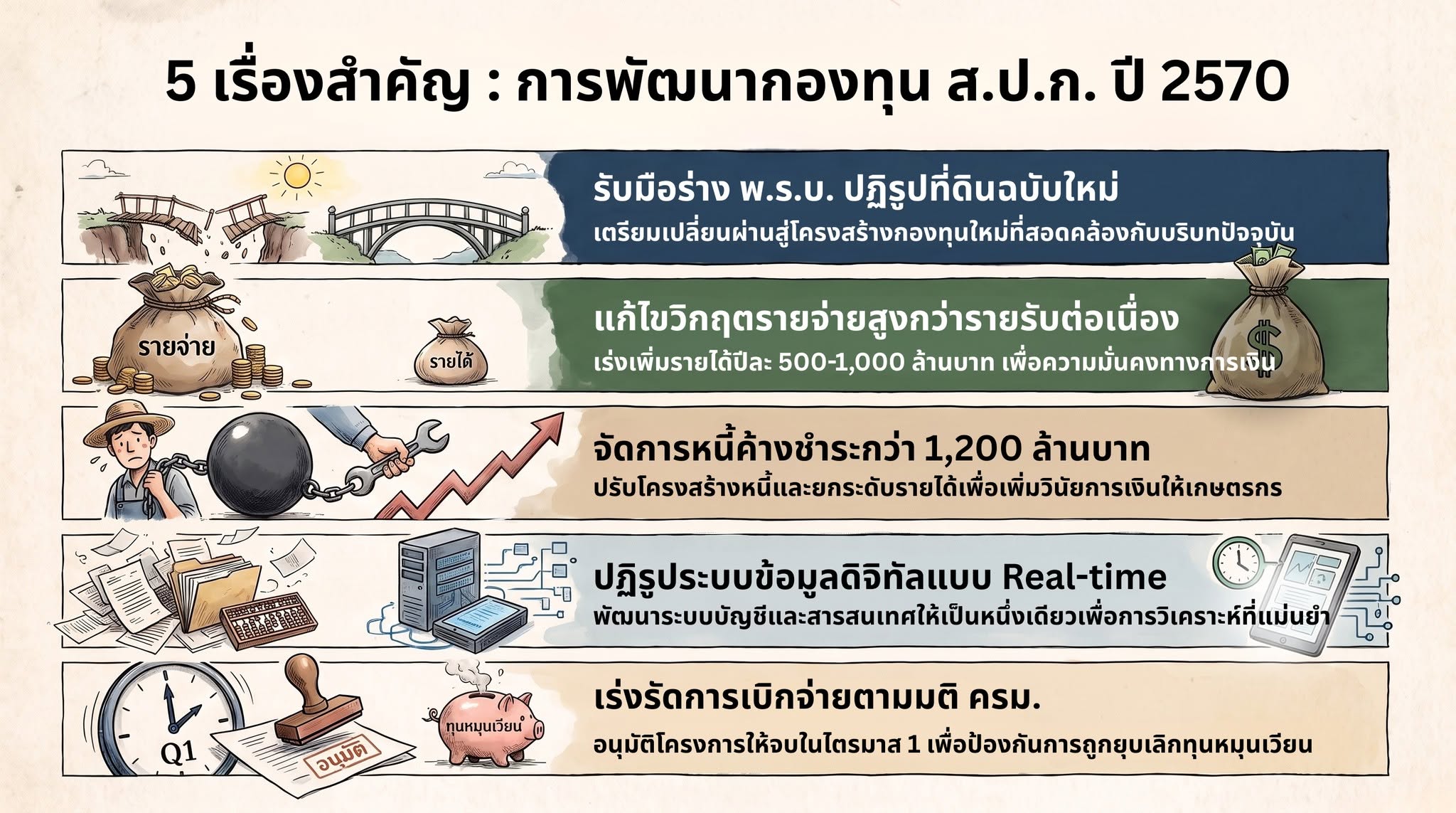 title - ส.ป.ก. เดินหน้ายกระดับเกษตรกรไทย! ขับเคลื่อนนโยบาย “สร้างสิทธิ เสริมทุน หนุนเกษตร” ปีงบประมาณ 2570
