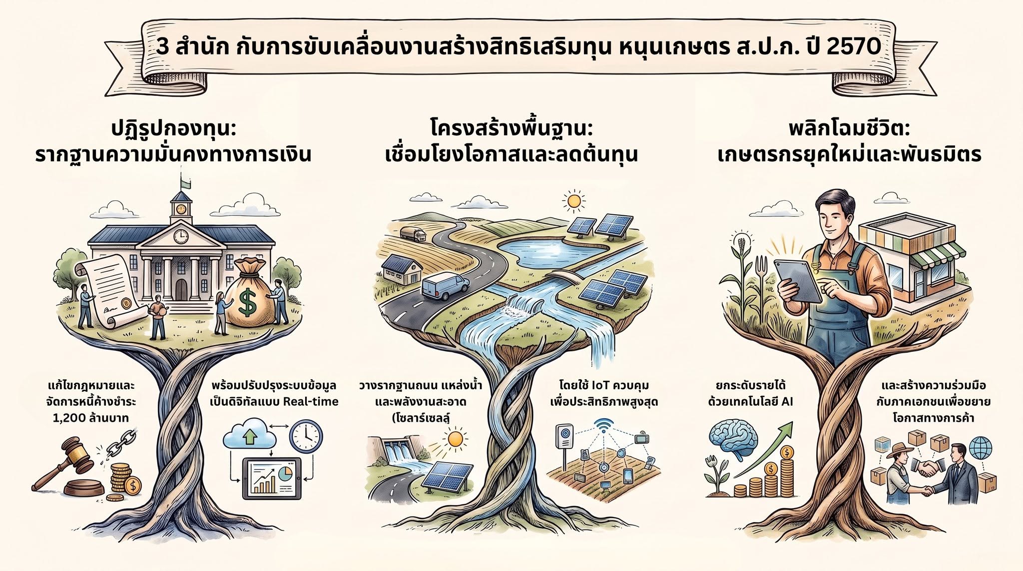 title - ส.ป.ก. เดินหน้ายกระดับเกษตรกรไทย! ขับเคลื่อนนโยบาย “สร้างสิทธิ เสริมทุน หนุนเกษตร” ปีงบประมาณ 2570