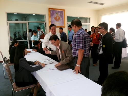 พิธีลงนามคำรับรองการปฏิบัติราชการของปฏิรูปที่ดินจังหวัด ประจำปีงบประมาณ พ.ศ.2557  