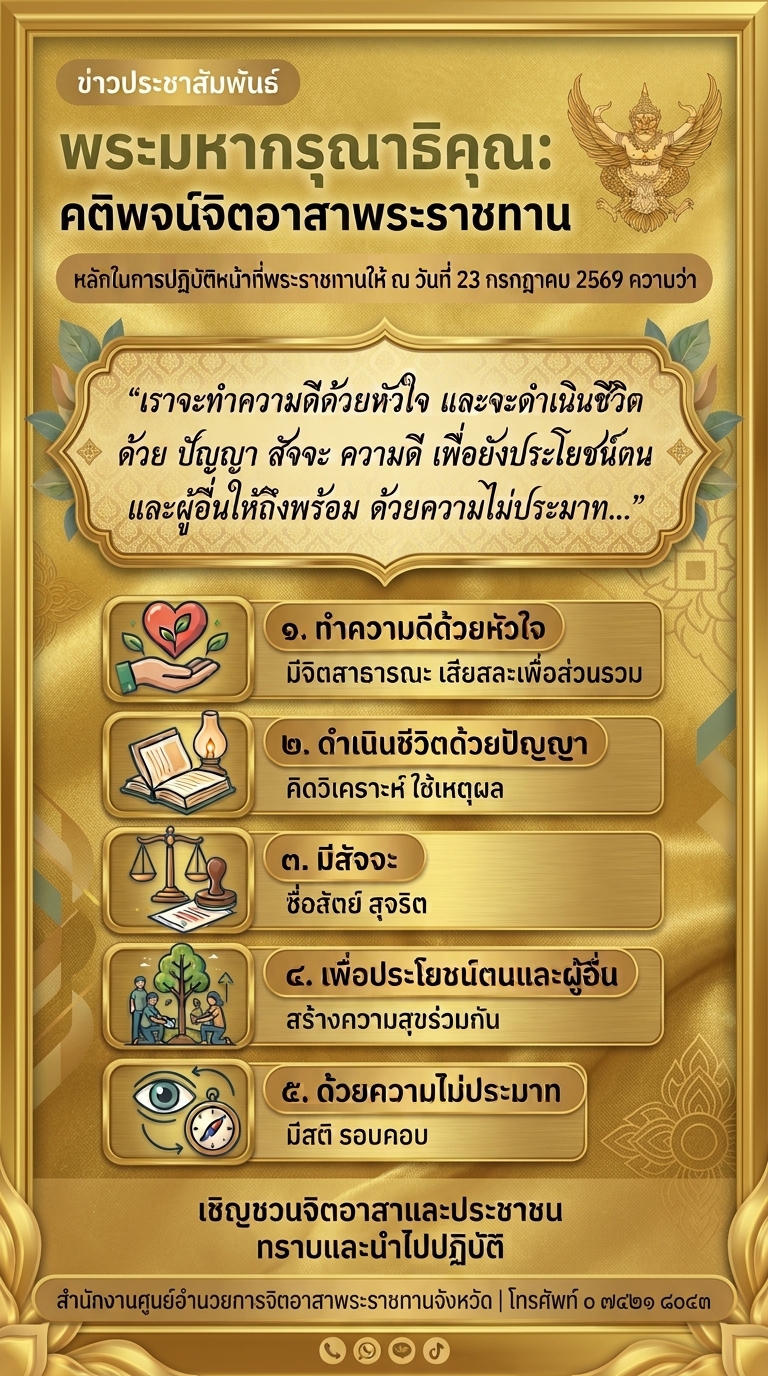 title - คติพจน์ของจิตอาสาพระราชทาน