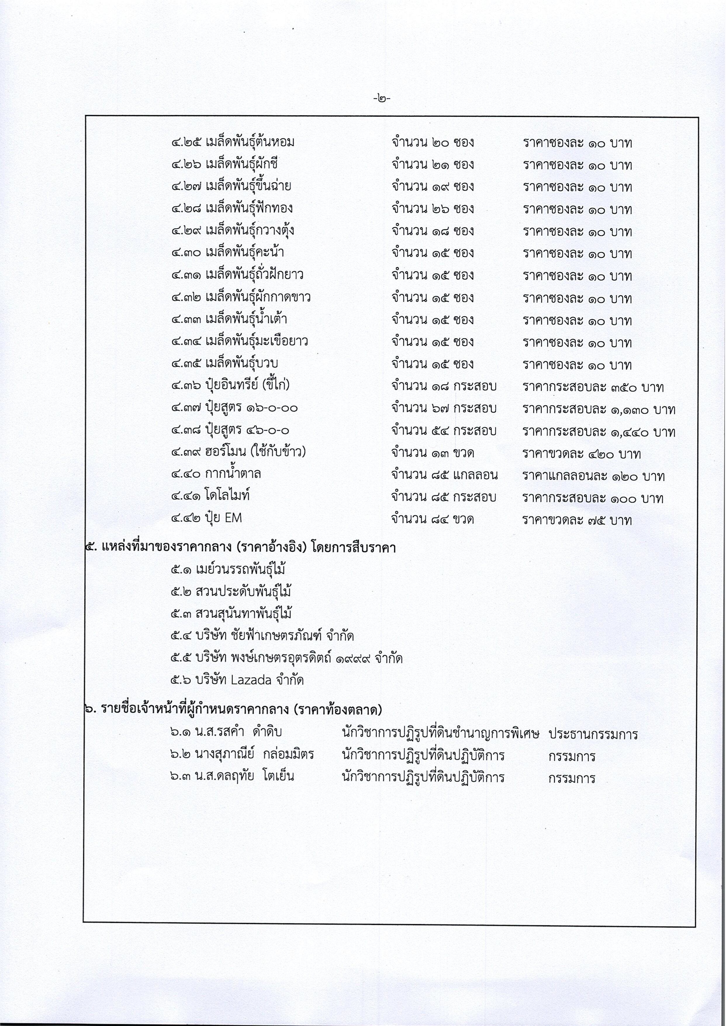 title - ราคากลาง การจัดซื้อวัสดุการเกษตร ภายใต้โครงการพัฒนาเกษตรกรรมยั่งยืนในเขตปฏิรูปที่ดิน ประจำปีงบประมาณ พ.ศ. 2569 ด้วยวิธีเฉพาะเจาะจง