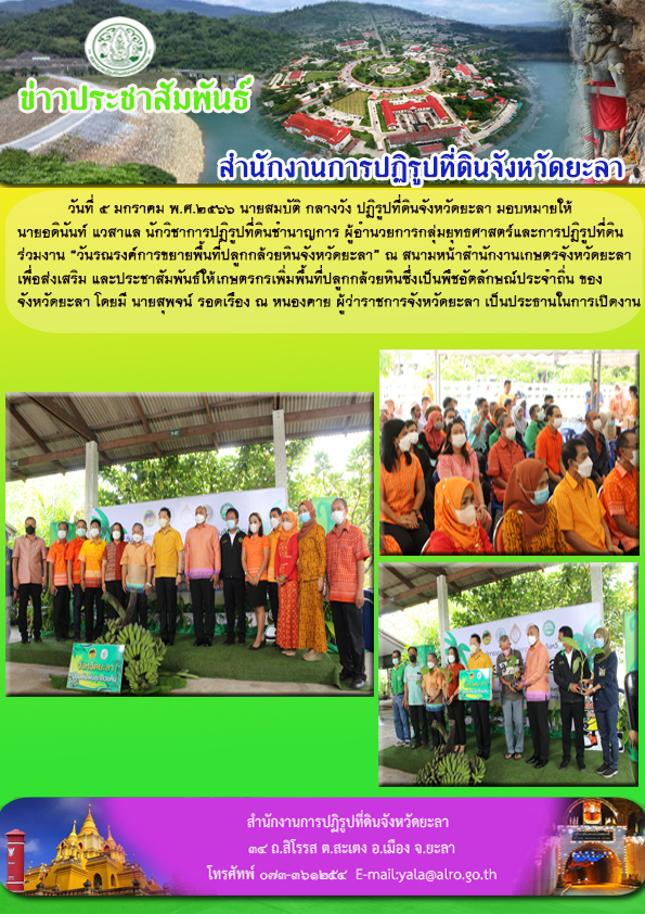 วันรณรงค์การขยายพื้นที่ปลูกล้วยหินจังหวัดยะลา