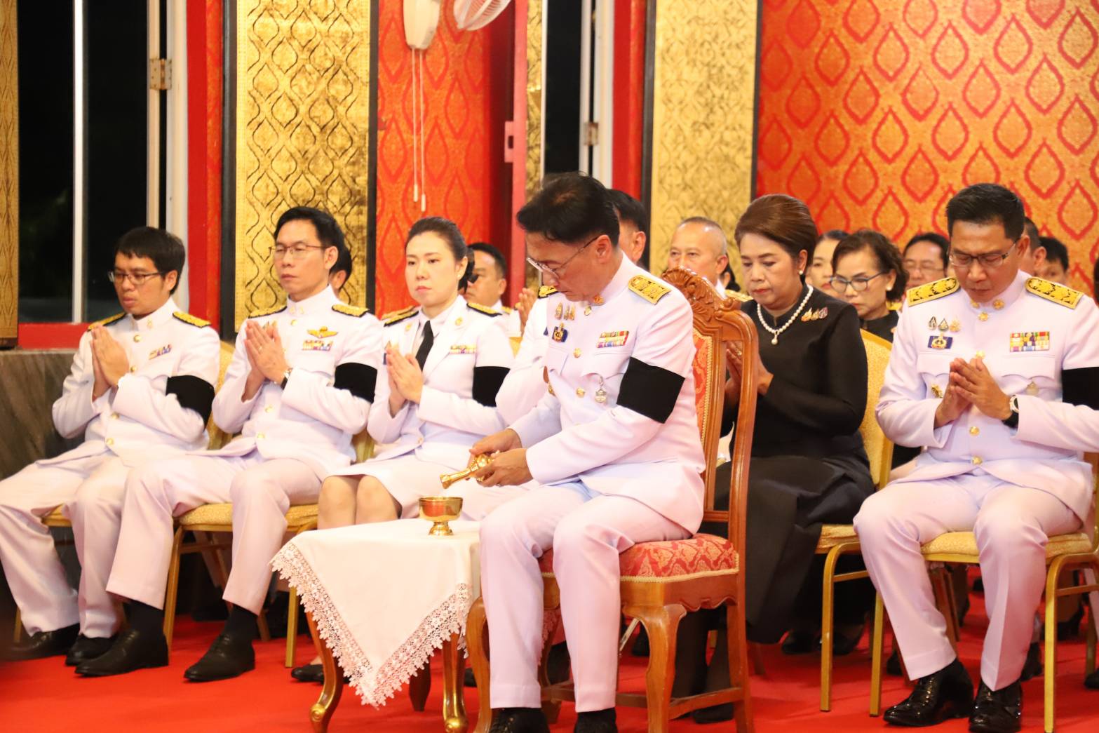 ส.ป.ก.ยโสธร เข้าร่วมพิธีบำเพ็ญกุศล ทักษิณานุประทาน อุทิศถวายพระราชกุศล แด่สมเด็จพระนางเจ้าสิริกิติ์ พระบรมราชินีนาถ  พระบรมราชชนนีพันปีหลวง เมื่อเสด็จสวรรคต ครบสัตตมวาร (ครบ 7 วัน)