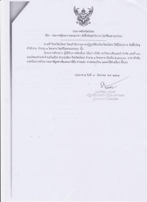 ประกาศจังหวัดยโสธร เรื่องประกาศผู้ชนะการเสนอราคา จัดซื้อวัสดุสำนักงาน โดยวิธีเฉพาะเจาะจง