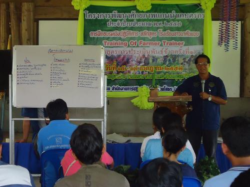 ส.ป.ก.ยโสธร จัดกิจกรรมโครงการโรงเรียนชาวนาต้นแบบ 