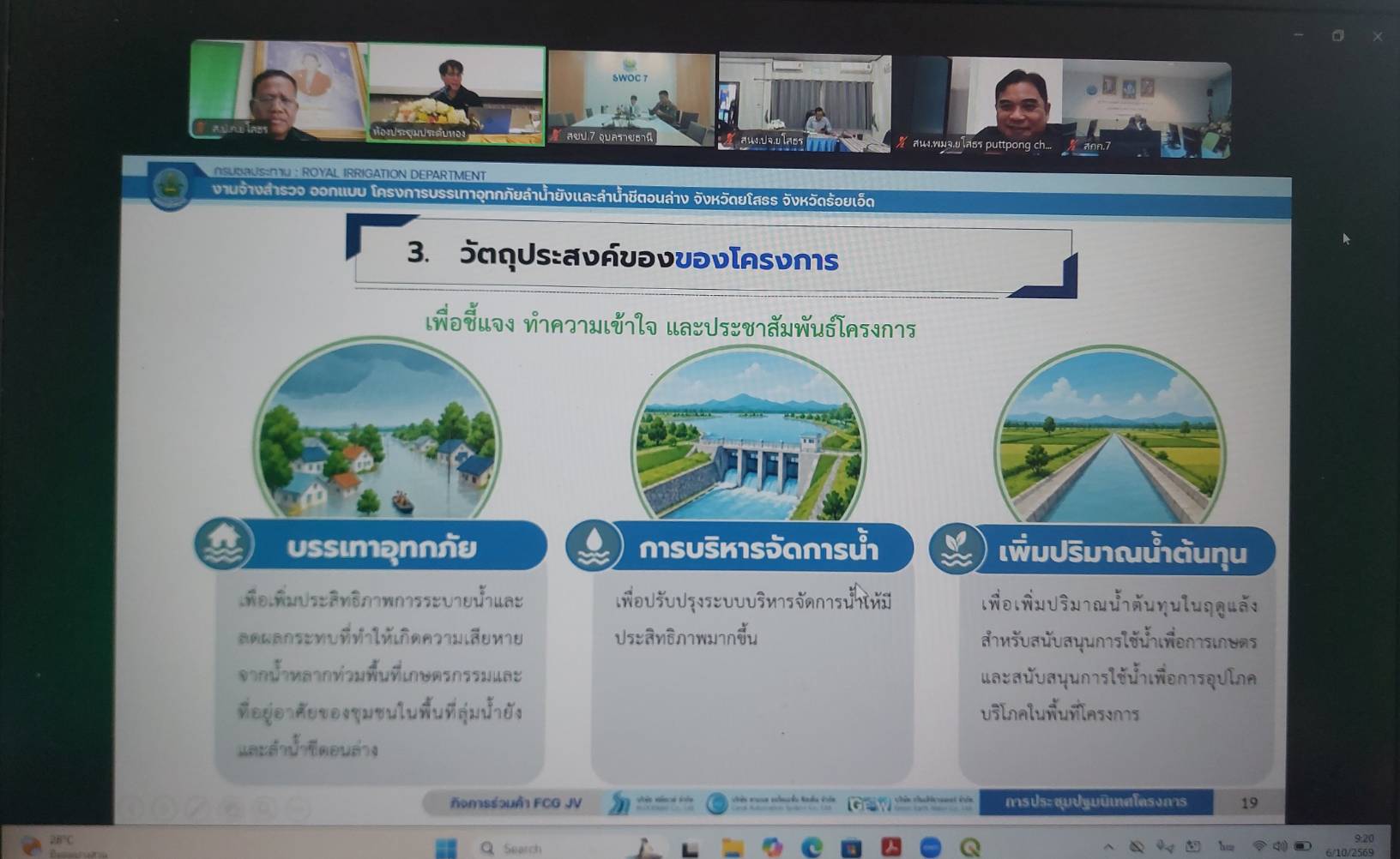title - ส.ป.ก.ยโสธร ร่วมการประชุมปฐมนิเทศโครงการ งานจ้างสำรวจ ออกแบบ โครงการบรรเทาอุทกภัยลำน้ำยังและลำน้ำชีตอนล่าง จังหวัดยโสธร และจังหวัดร้อยเอ็ด